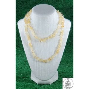 citrine chip crystal necklace weight 0 lb 2.0 oz